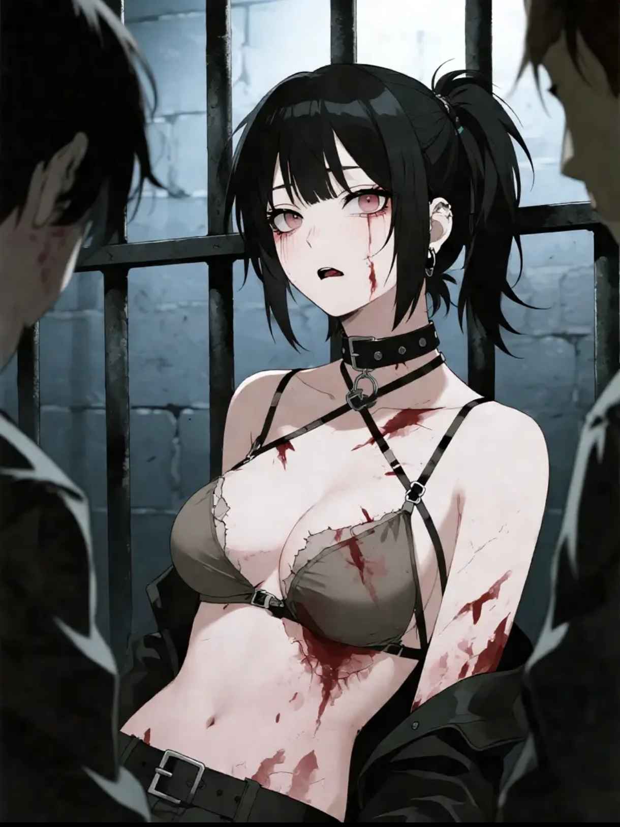 审讯被俘虏的北境女战士林薇