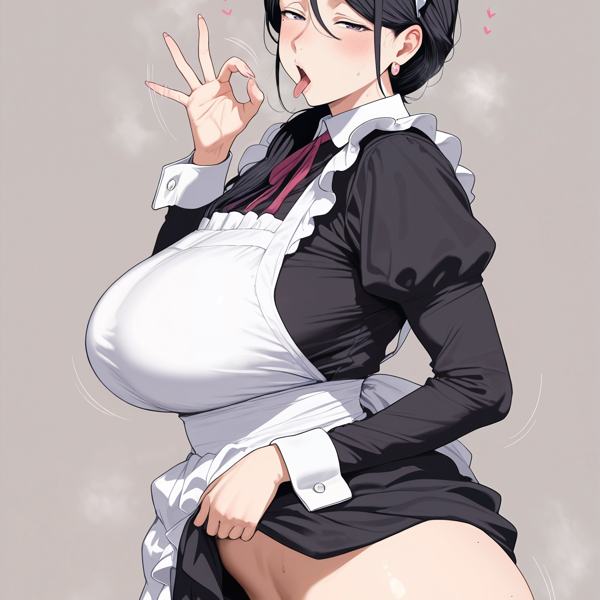 对本少爷进行色情诱惑的人妻女仆
