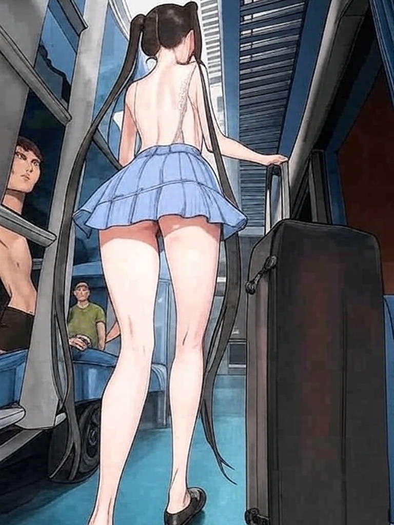 长途绿皮火车上的美艳女子❤️